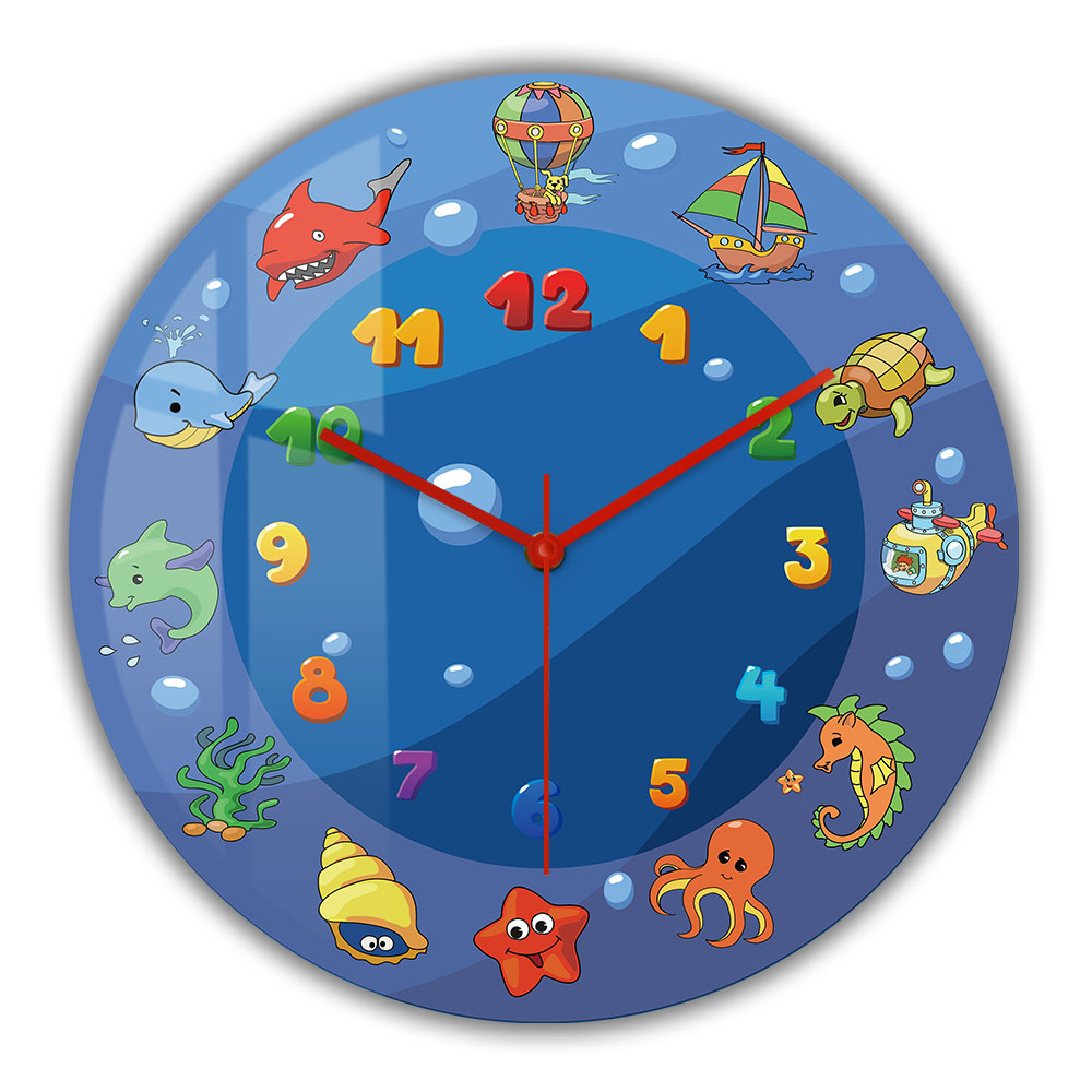 Cartoon Sea Animals Blue Wall  - Home Decor Under 300 ulasan dan harga