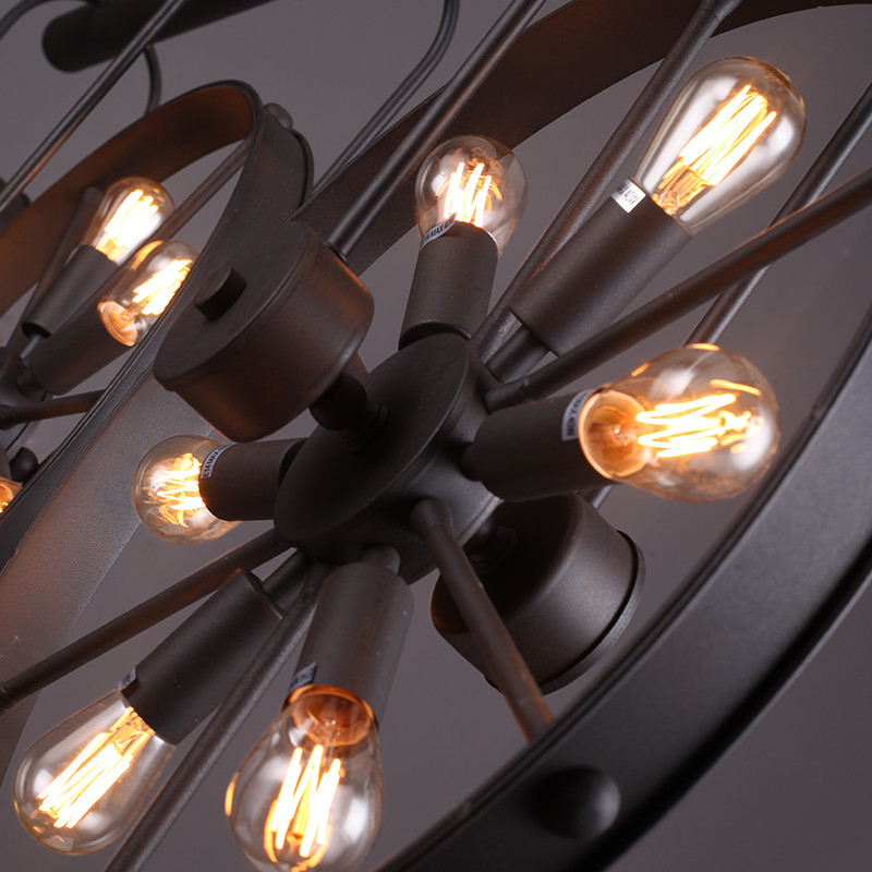 Retro Vintage Wheel chandelier - Home Decor On Wheels ulasan dan harga