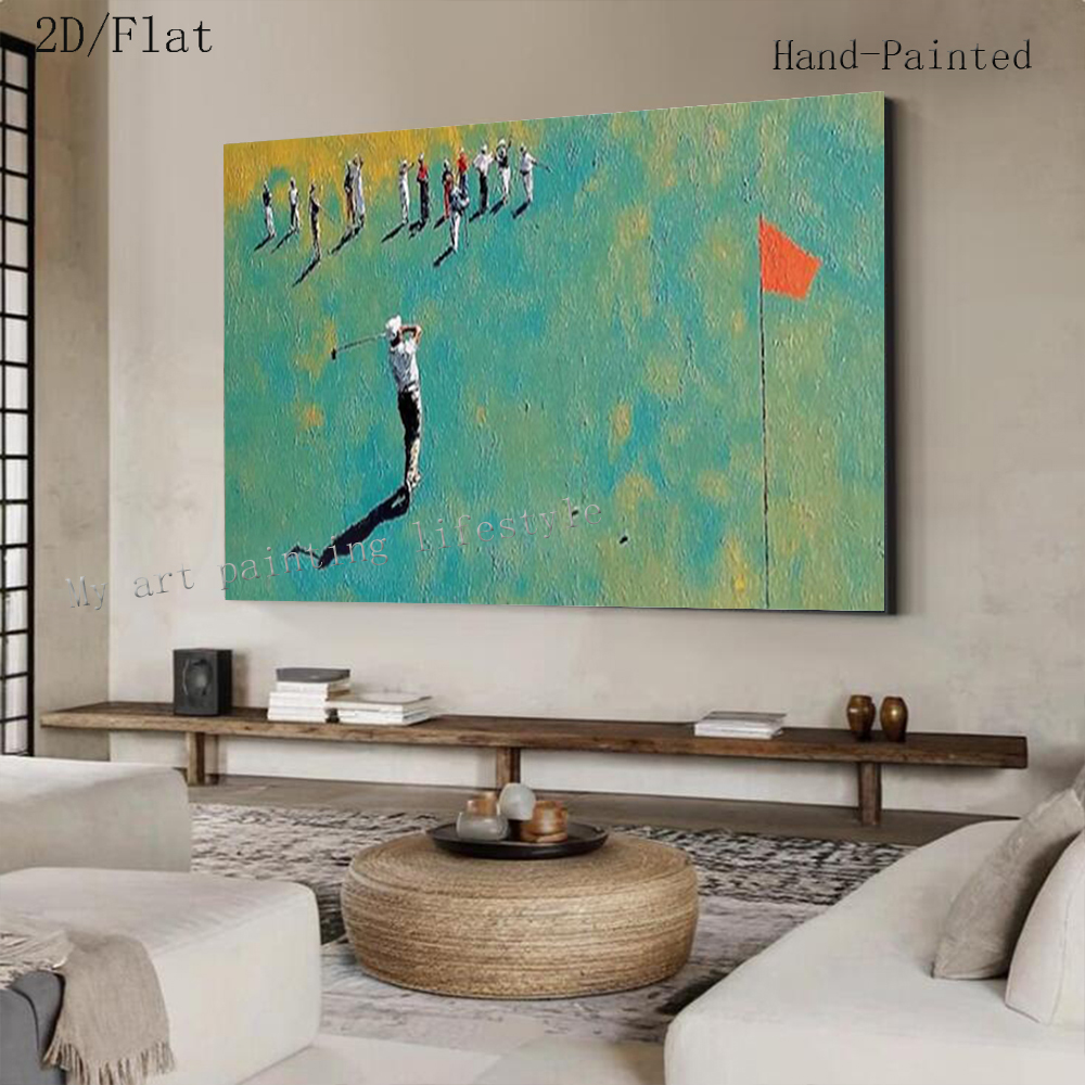 100% Handmade Abstract Oil Pai - Home Decor Enthusiast ulasan dan harga