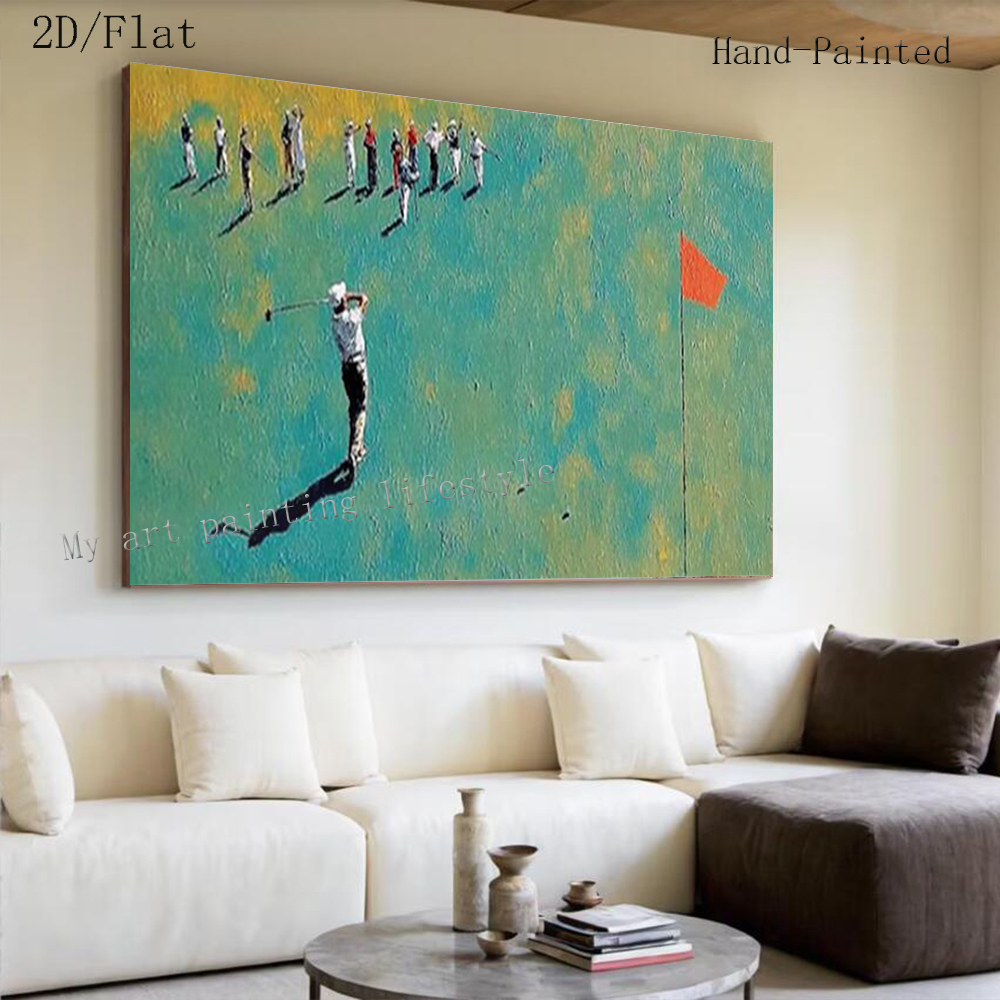100% Handmade Abstract Oil Pai - Home Decor Enthusiast ulasan dan harga