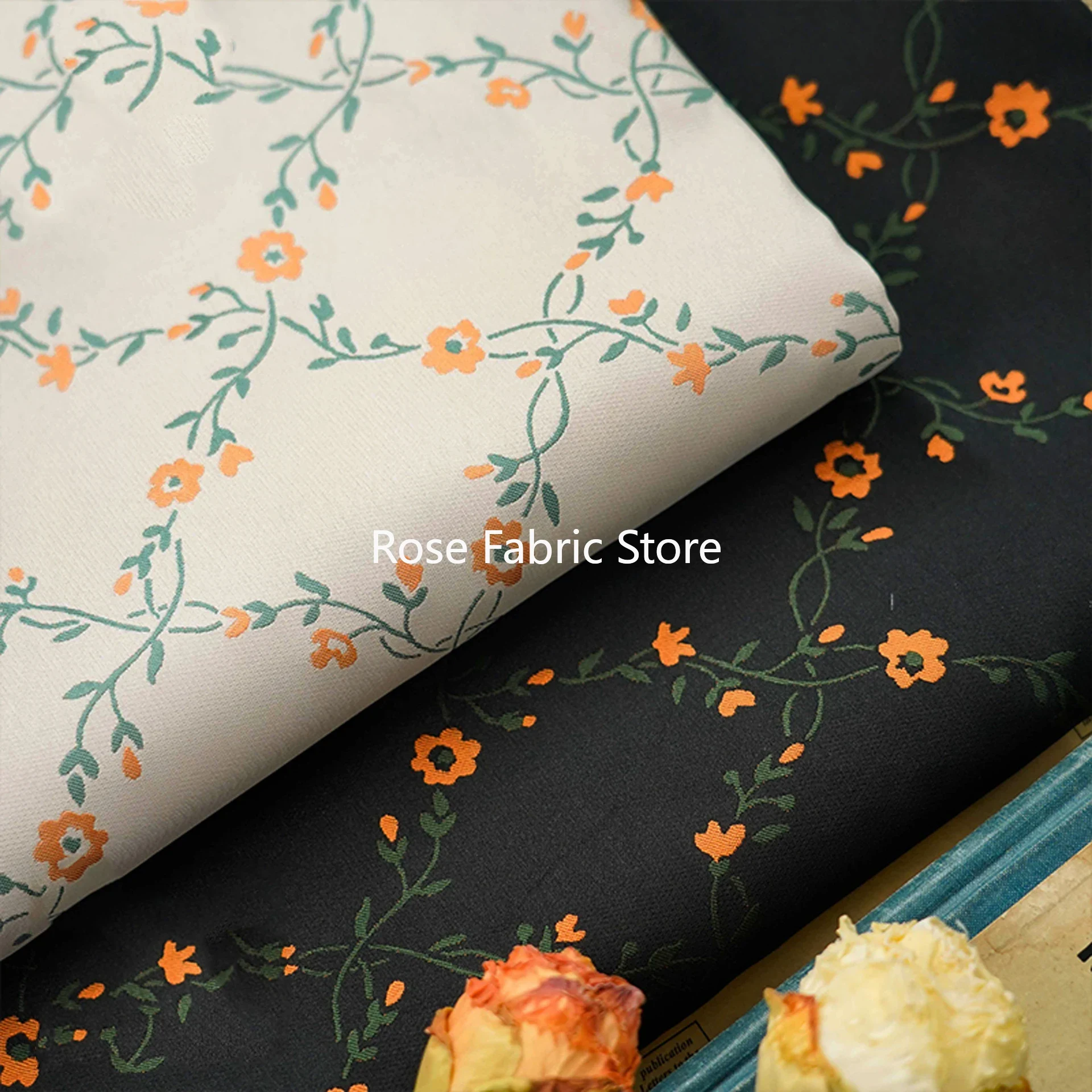 1 Meter Small Flower Yarn Dyed - Yarn Home Decor ulasan dan harga