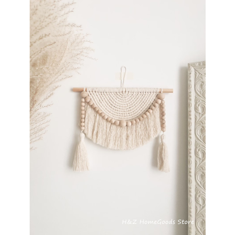 Macrame Wall Hanging Tapestry  - Yarn Home Decor ulasan dan harga
